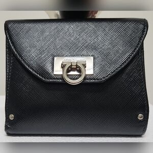 Salvatore Ferragamo Gancini Bifild Flap Snap Waller